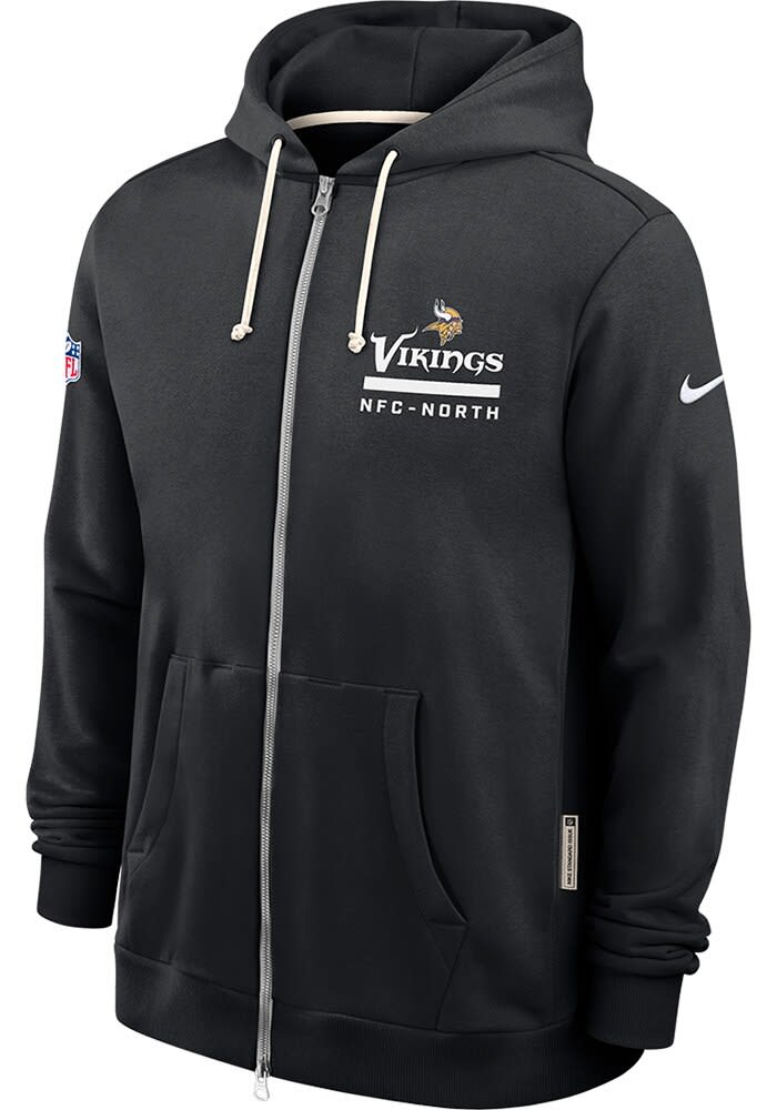 Nike Minnesota Vikings Mens BLACK Sideline Full Zip - 173228045