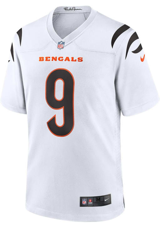 Joe Burrow   Cincinnati Bengals White Road Game Football Jersey