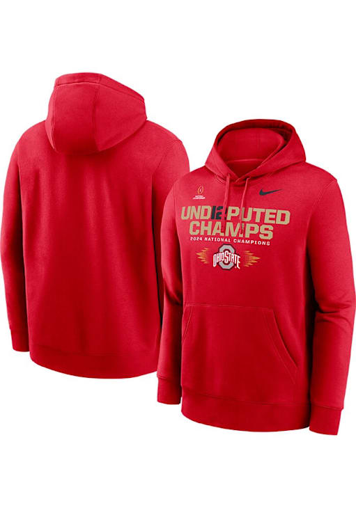 Nike Mens Red Ohio State Buckeyes 2024 Football National Champions