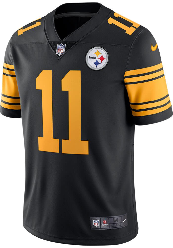 Chase Claypool Pittsburgh Steelers Mens BLACK Alternate Limited