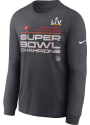Tampa Bay Buccaneers Nike Super Bowl LV Champions Locker Room T Shirt - Grey