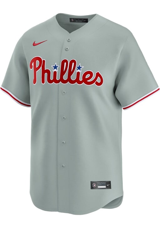 Zack Wheeler Nike Philadelphia Phillies Mens Grey Road Limited Baseball Jersey