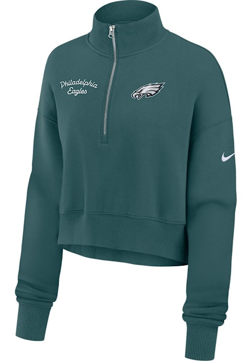 Nike Philadelphia Eagles Womens Midnight Green Phoenix Qtr Zip