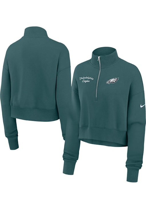 Nike Philadelphia Eagles Womens Midnight Green Phoenix Qtr Zip