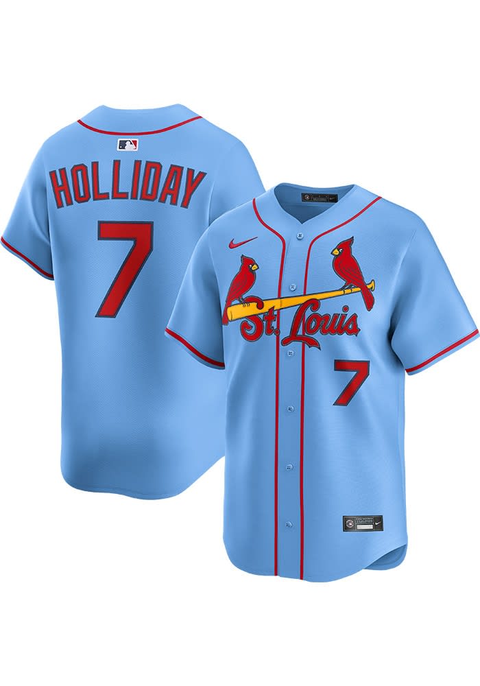 Matt Holliday St Louis Cardinals Mens LIGHT BLUE Alt Limited
