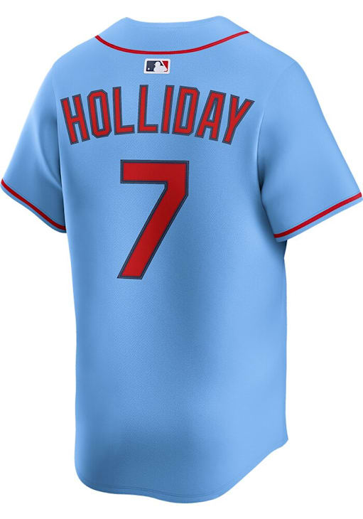 Matt Holliday St Louis Cardinals Mens LIGHT BLUE Alt Limited