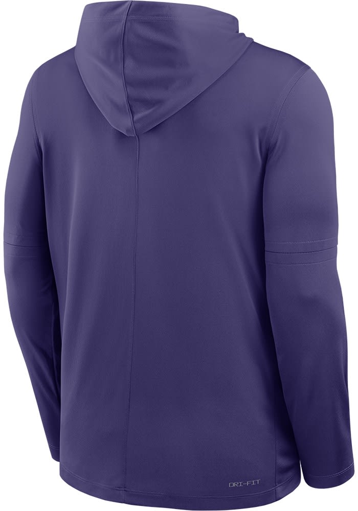 Clemson Tigers Mens Nike PURPLE DriFIT Hood - 173229645