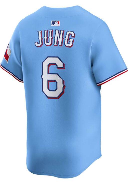 Josh Jung Nike Texas Rangers Mens Light Blue Alt Limited Baseball Jersey