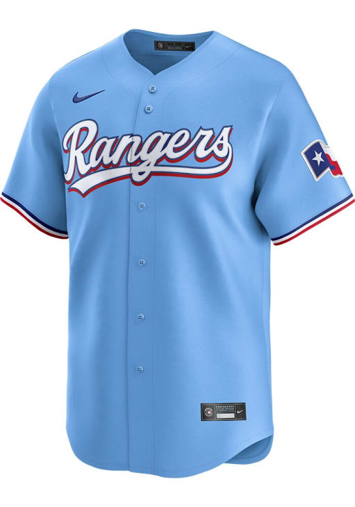 Josh Jung Nike Texas Rangers Mens Light Blue Alt Limited Baseball Jersey