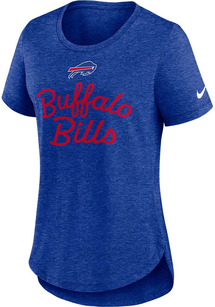 ※るる※ Tee (Navy) house on the hill Nike Buffalo Bills Womens BLUE Triblend T-Shirt - 173230819