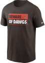 Cleveland Browns Nike BEWARE T Shirt - Brown