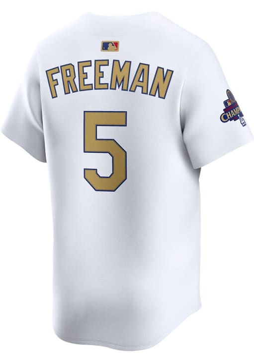 Freddie Freeman Nike Los Angeles Dodgers Mens White 2024 World Series Champions Limited Baseball J..