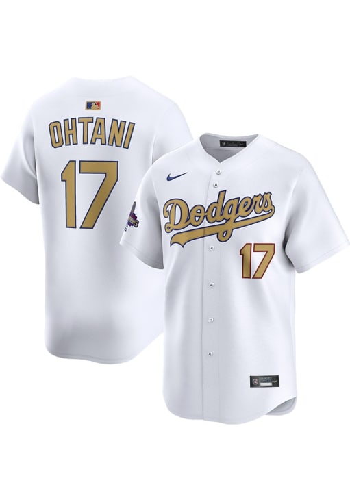 Shohei Ohtani Nike Los Angeles Dodgers Mens White 2024 World Series Champions Limited Baseball Jer..