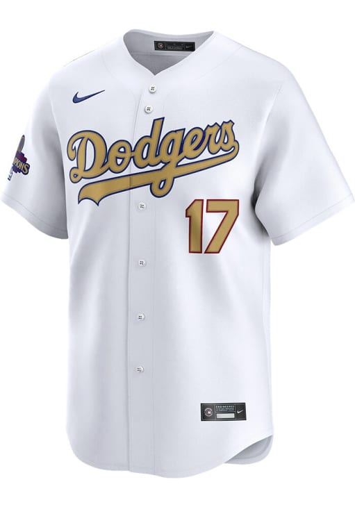 Shohei Ohtani Nike Los Angeles Dodgers Mens White 2024 World Series Champions Limited Baseball Jer..