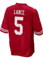 Trey Lance San Francisco 49ers Nike Home Game Football Jersey - Red