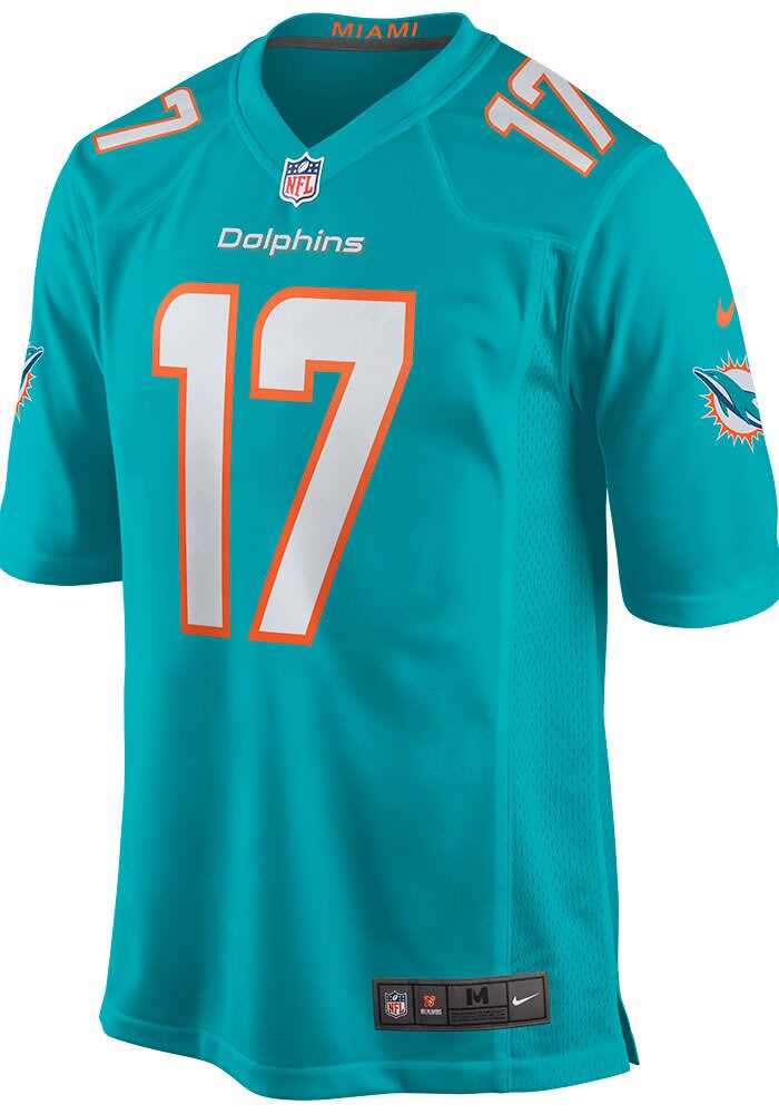 Jaylen Waddle Miami Dolphins TEAL Home Game Jersey - 17323099
