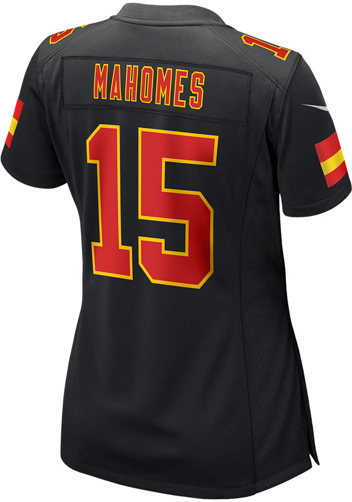 Nike Kansas City Chiefs No15 Patrick Mahomes Black Women's Super Bowl LV Bound Stitched NFL Limited Rush Jersey
