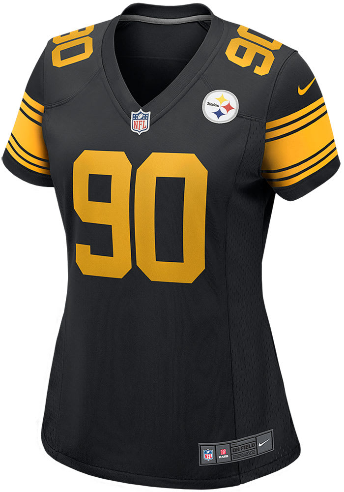 TJ Watt Nike Pittsburgh Steelers Womens Black Alternate Game Football Jersey