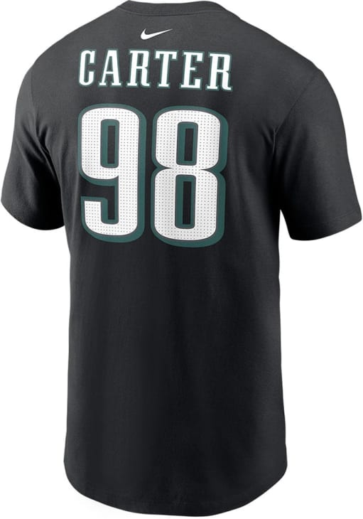 Jalen Carter Philadelphia Eagles Black 2024 Super Bowl Participant Short Sleeve Player T Shirt