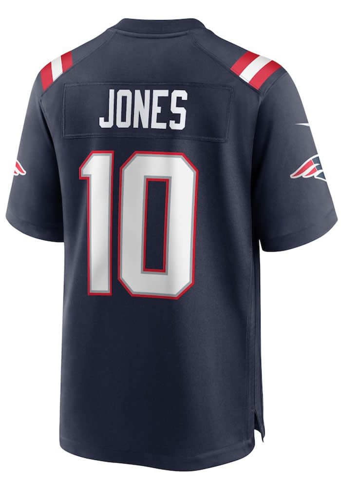 Mac Jones New England Patriots Home Game Jersey NAVY