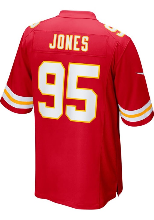 Chris Jones  Nike Kansas City Chiefs Red 2024 Super Bowl Participant Football Jersey