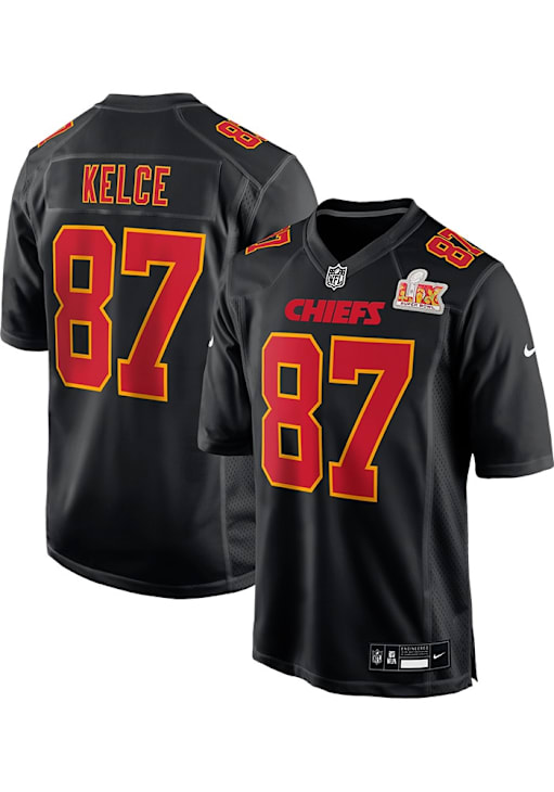 Travis Kelce Kansas City Chiefs BLACK 2024 Super Bowl Participant