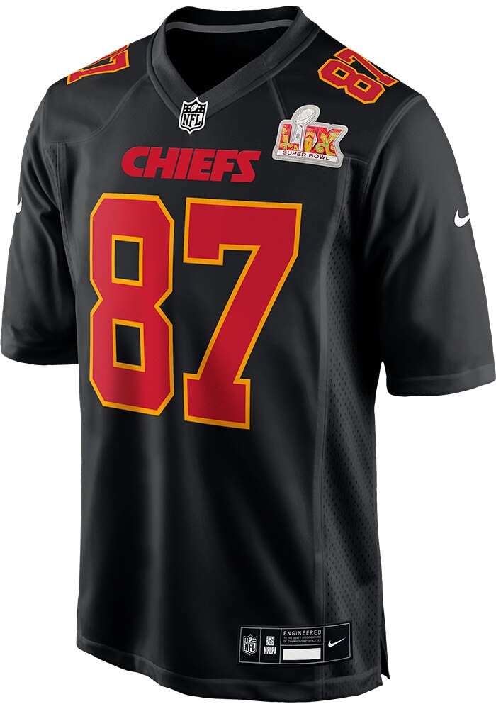 Travis Kelce Kansas City Chiefs BLACK 2024 Super Bowl Participant