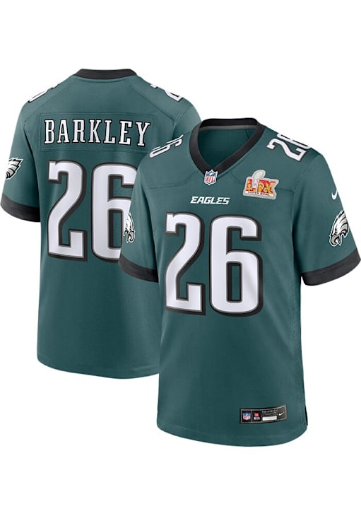 Saquon Barkley Philadelphia Eagles TEAL 2024 Super Bowl