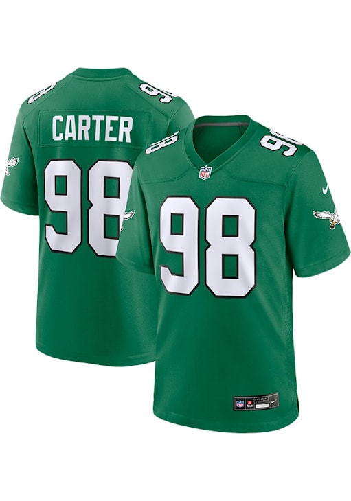 Jalen Carter  Nike Philadelphia Eagles Kelly Green Alt Football Jersey