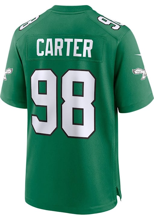 Jalen Carter  Nike Philadelphia Eagles Kelly Green Alt Football Jersey