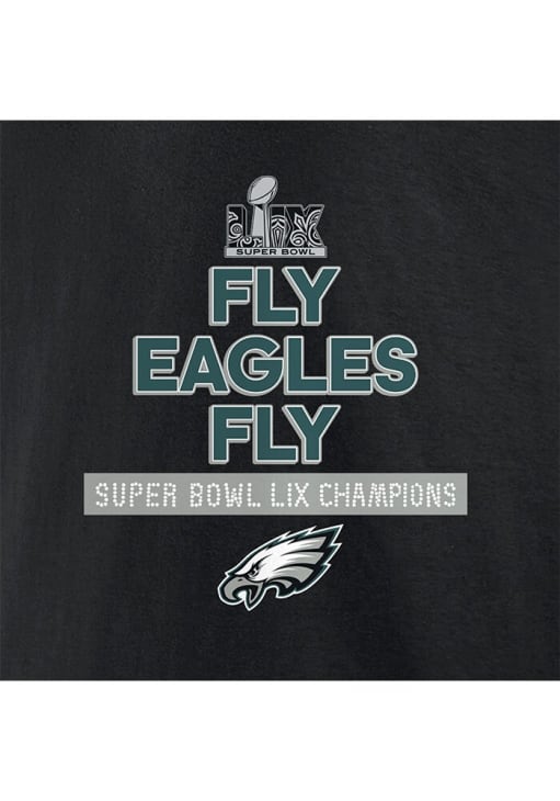 Nike Philadelphia Eagles Womens Black 2024 Super Bowl Champs Local Short Sleeve T-Shirt