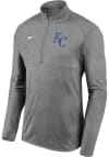 Main image for Nike Kansas City Royals Mens Grey Element Long Sleeve 1/4 Zip Pullover