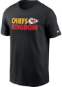 Kansas City Chiefs Nike CHIEFS KINGDOM T Shirt - Black