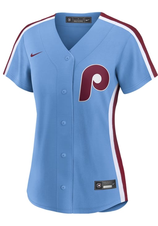 Bryce Harper Philadelphia Phillies Womens Replica Throwback Jersey - Light Blue
