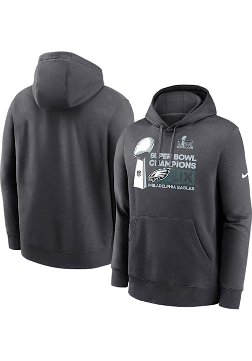 Nike Philadelphia Eagles Mens ANTHRACITE 2024 Super Bowl Champions
