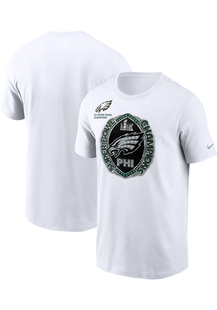 【2plan】League Eagles Short Sleeve T-shirt Men's Philadelphia Eagles Fanatics Heather Charcoal Victory