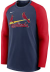 Main image for Nike St Louis Cardinals Mens Navy Blue Crew Top Pregame Long Sleeve Sweatshirt