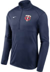 Main image for Nike Minnesota Twins Mens Navy Blue Logo Element Long Sleeve 1/4 Zip Pullover