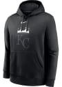 Kansas City Royals Nike Refresh Logo Club Hooded Sweatshirt - Black
