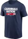 St Louis Cardinals Nike Wordmark T Shirt - Navy Blue