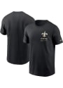 New Orleans Saints Nike TEAM ISSUE T Shirt - Black