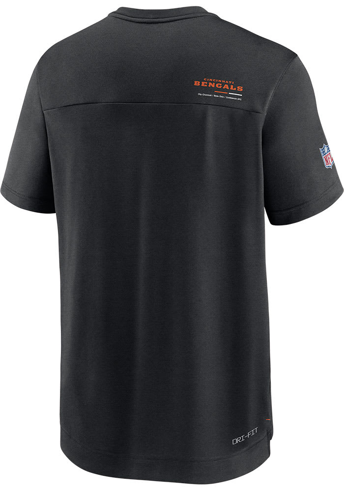 Nike Bengals SIDELINE UV COACH Short Sleeve T Shirt