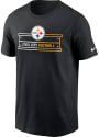Pittsburgh Steelers Nike TEAM LOGO T Shirt - Black