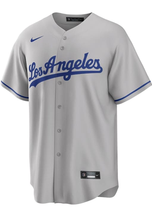 Mookie Betts Los Angeles Dodgers Mens Replica Road Jersey - Grey