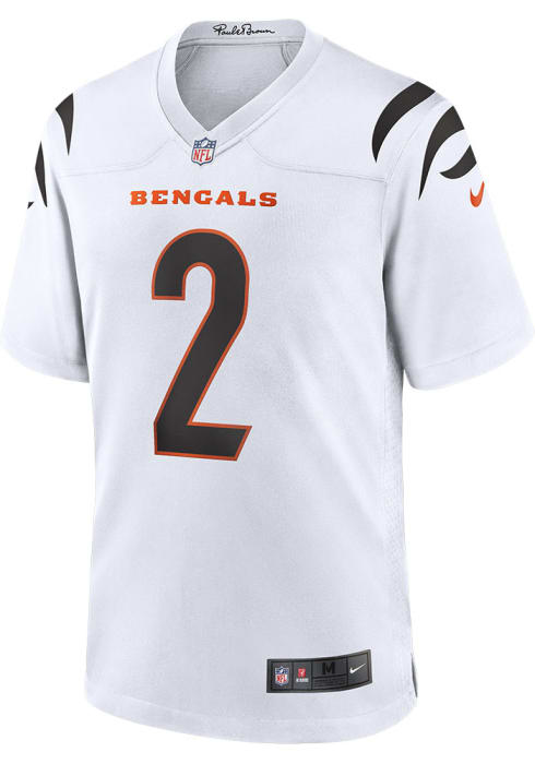 Joe Burrow Cincinnati Bengals Unsigned White Jersey