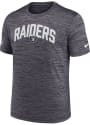 Las Vegas Raiders Nike SIDELINE VELOCITY T Shirt - Black