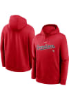 Main image for Nike Cleveland Guardians Mens Red Wordmark Club Fleece Long Sleeve Hoodie