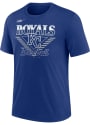 Kansas City Royals Nike COOPERSTOWN REWIND NUT TRI-BLEND Fashion T Shirt - Blue