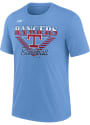 Texas Rangers COOPERSTOWN REWIND NUT TRI-BLEND Fashion T Shirt - Light Blue