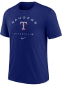 Texas Rangers Nike DRI-BLEND EARLY WORK Fashion T Shirt - Blue